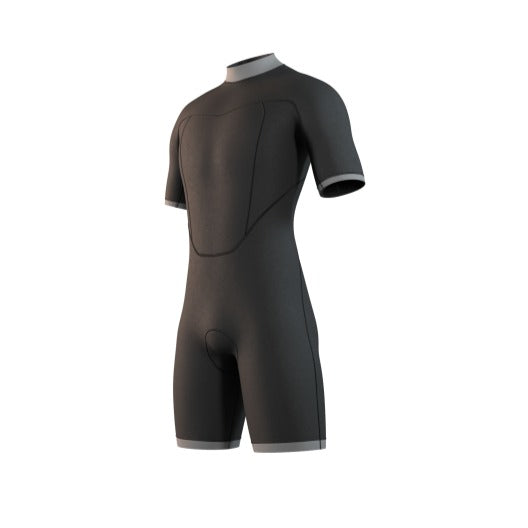 Mystic 25 Brand Shorty 3/2mm Bzip Flatlock | 24 - Short Arm / Back-zip