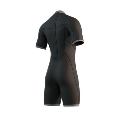 Mystic 25 Brand Shorty 3/2mm Bzip Flatlock | 24 - Short Arm / Back-zip