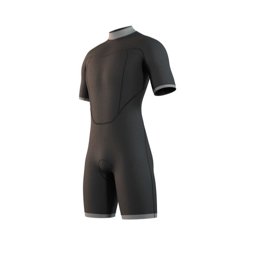 Mystic 25 Brand Shorty 3/2mm Bzip Flatlock | 24 - Short Arm / Back-zip