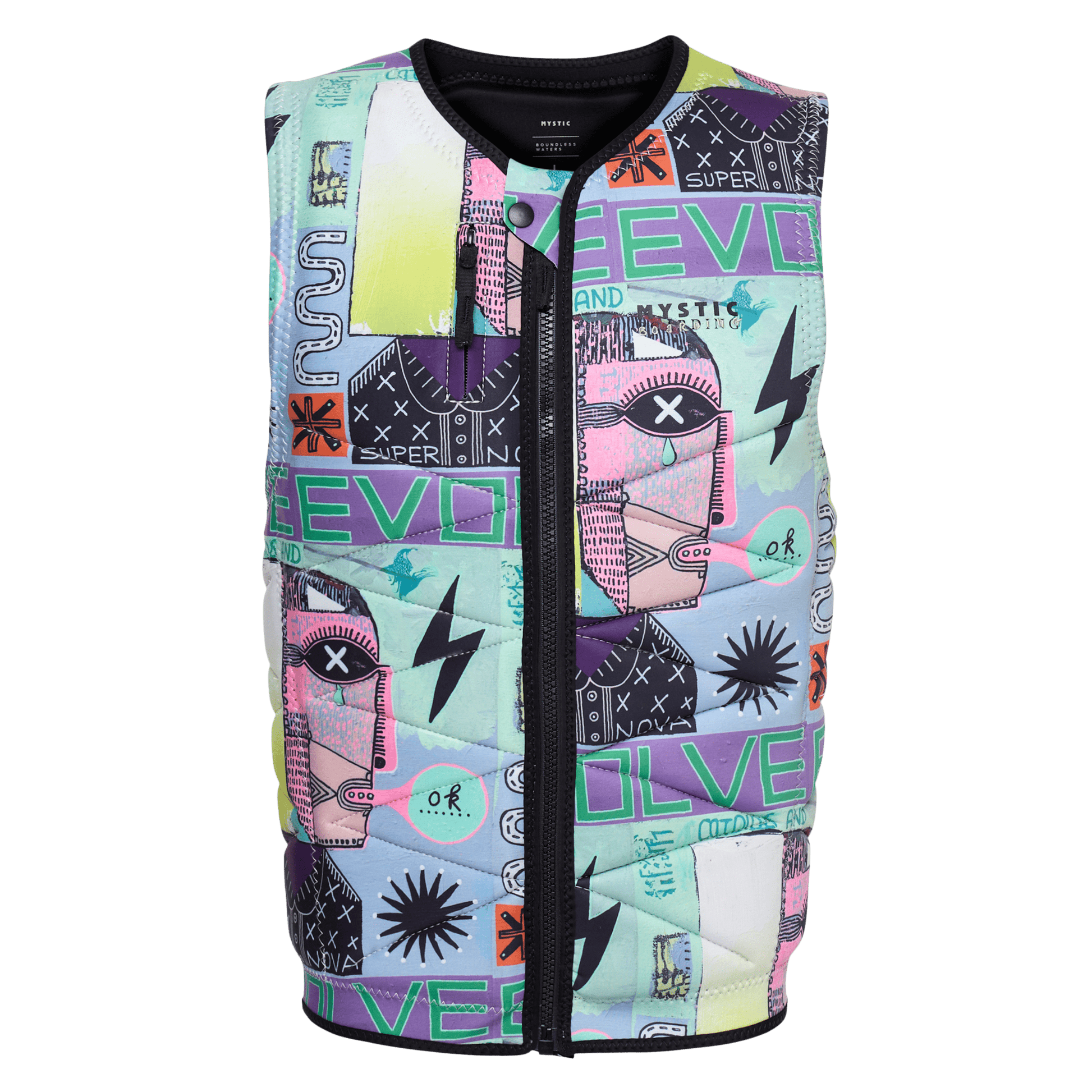 Mystic Outlaw Impact Vest Fzip Wake | 24 - Impact Wake Vests