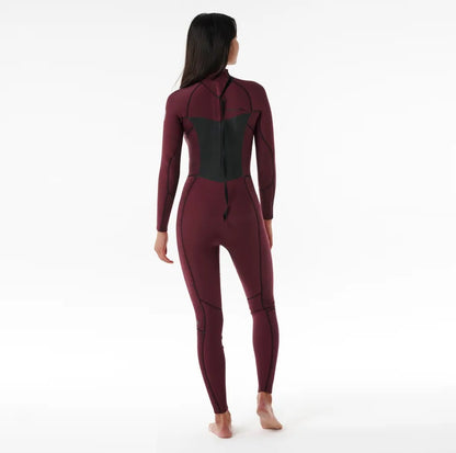 Rip Curl Women Dawn Patrol 4/3 Back Zip Wetsuit Plum 14Zwfs (E5) - Fullsuit / Back-zip