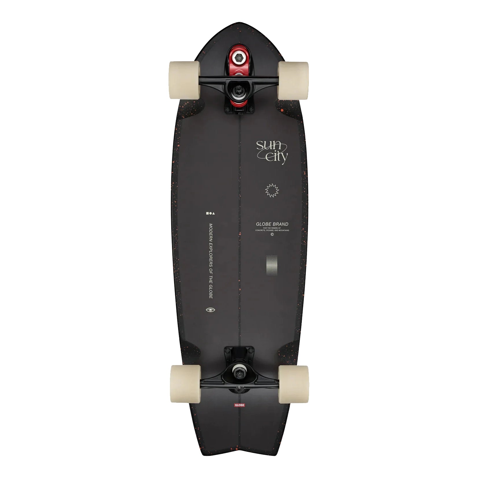 Globe Sun City II 30" Astro Red #150249375 - Complete Surf Skate - Surfskates