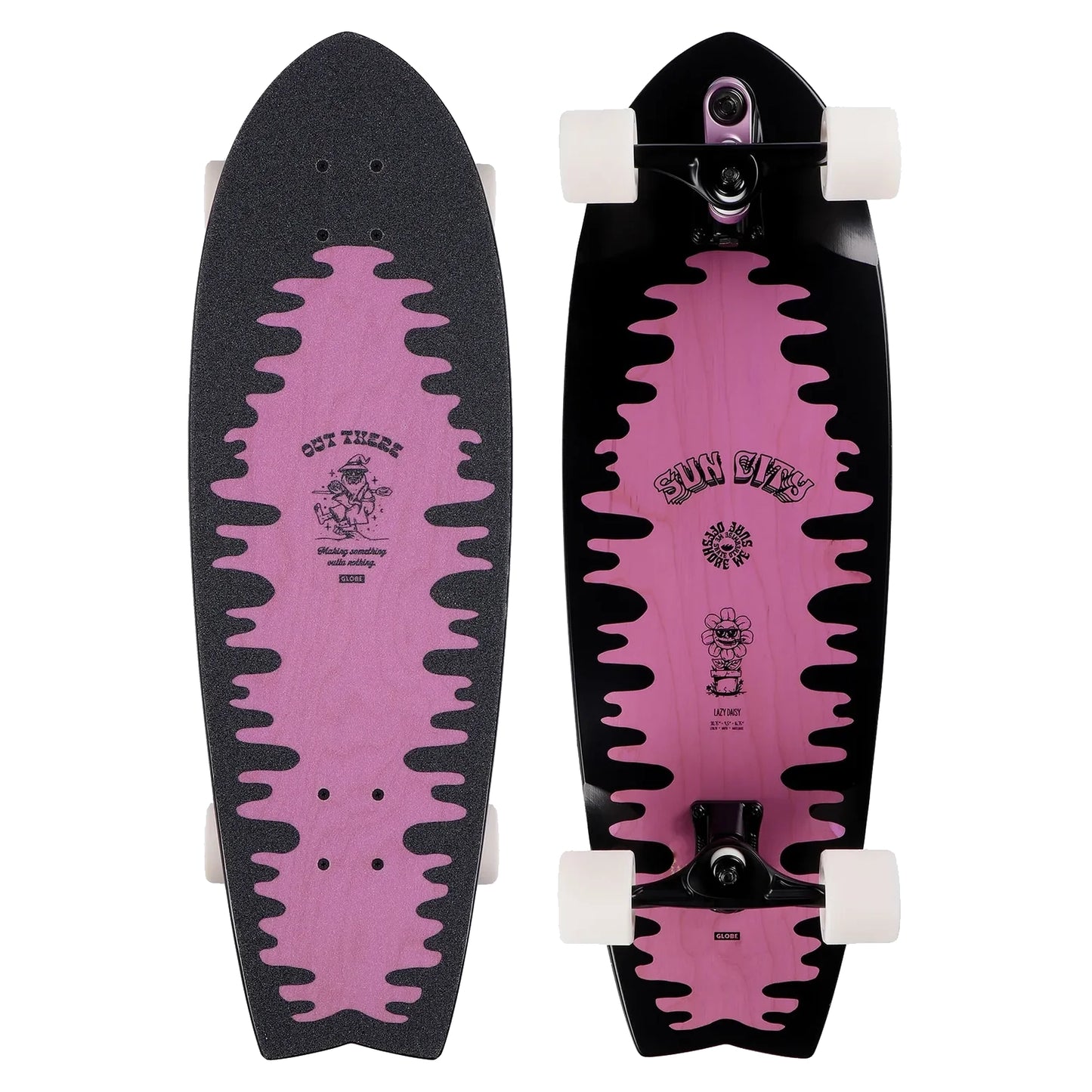 Globe Sun City 2 - 30'75 - Lazy Daisy #10525031SS - Complete Surf Skate - Surfskates