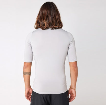 Rip Curl Corps Short Sleeve Uv Tee Light Grey 12Jmrv - S/S Vests