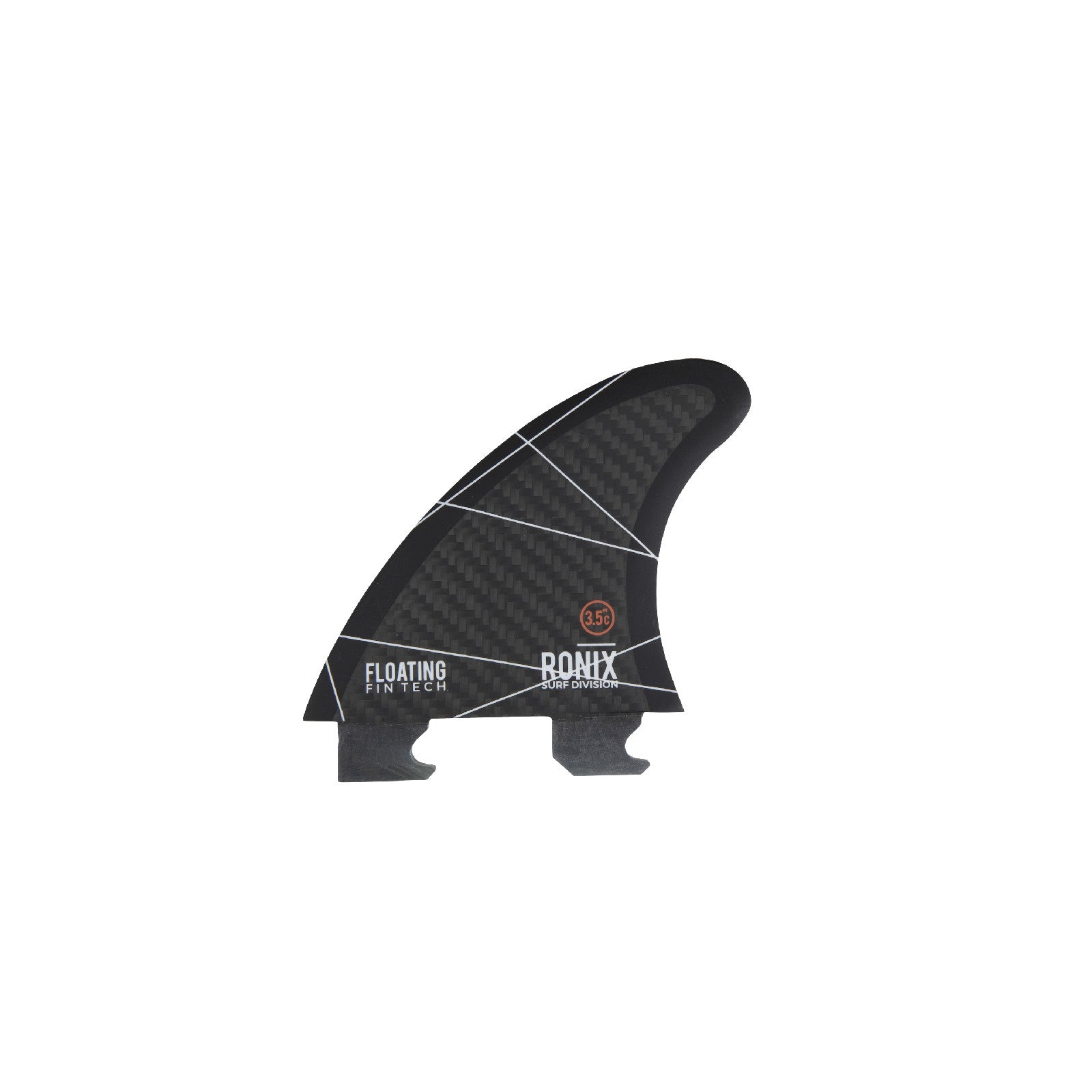 Ronix 3.5 in. - Floating Fin-S 2.0 - Blueprint - Surf Fin - Carbon - Fins