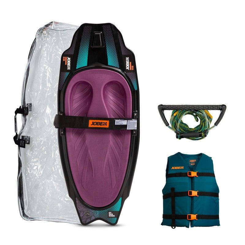 Jobe Slash Kneeboard Sunset Purple Package - Kneeboards