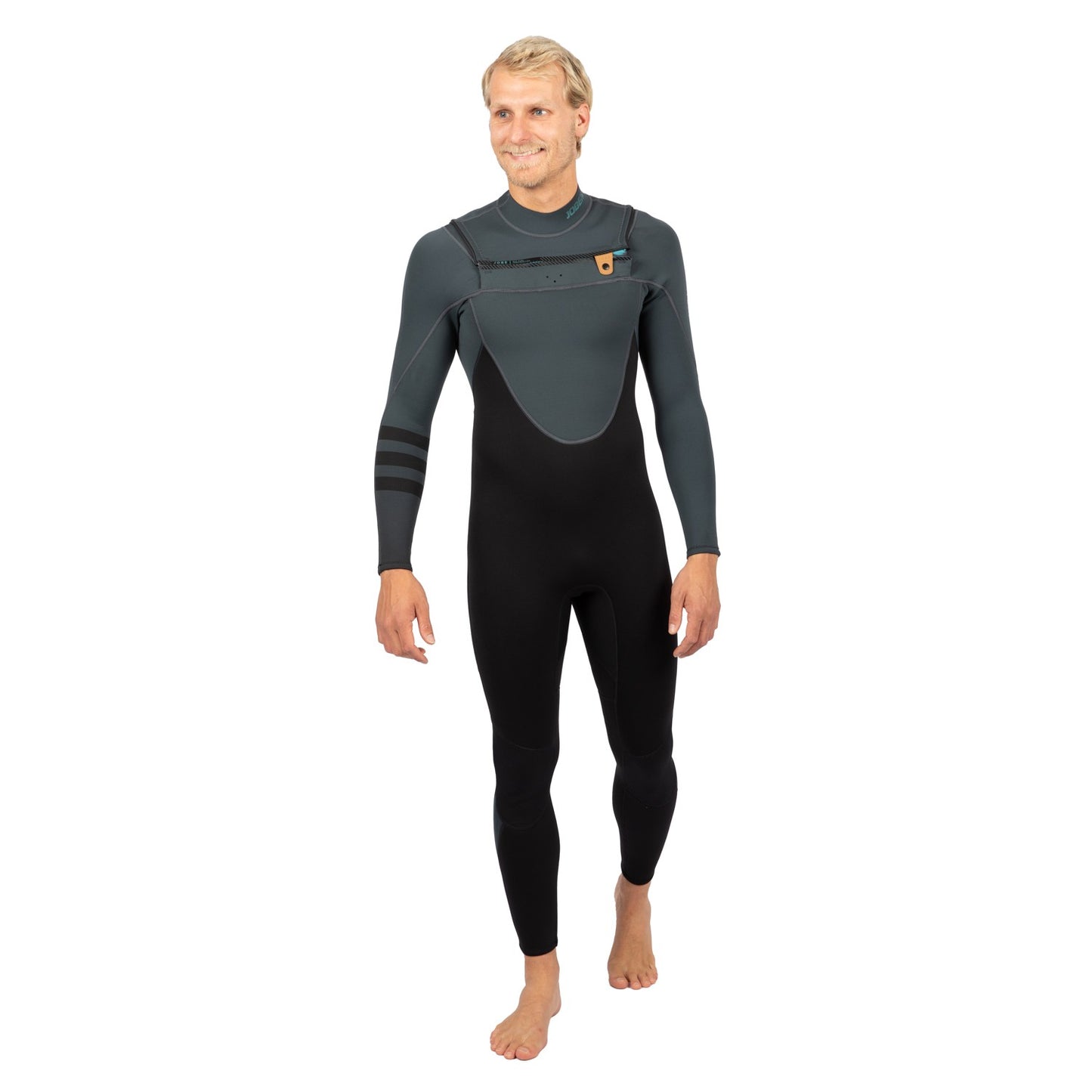 Jobe Perth 3/2mm Chestzipper Wetsuit Men Gray - Fullsuits