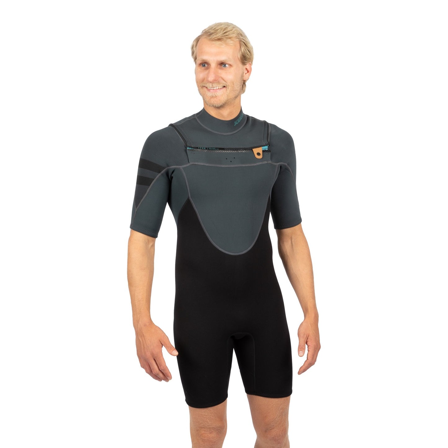 Jobe Perth Shorty 3/2mm Chestzipper Wetsuit Men Gray - Shorty