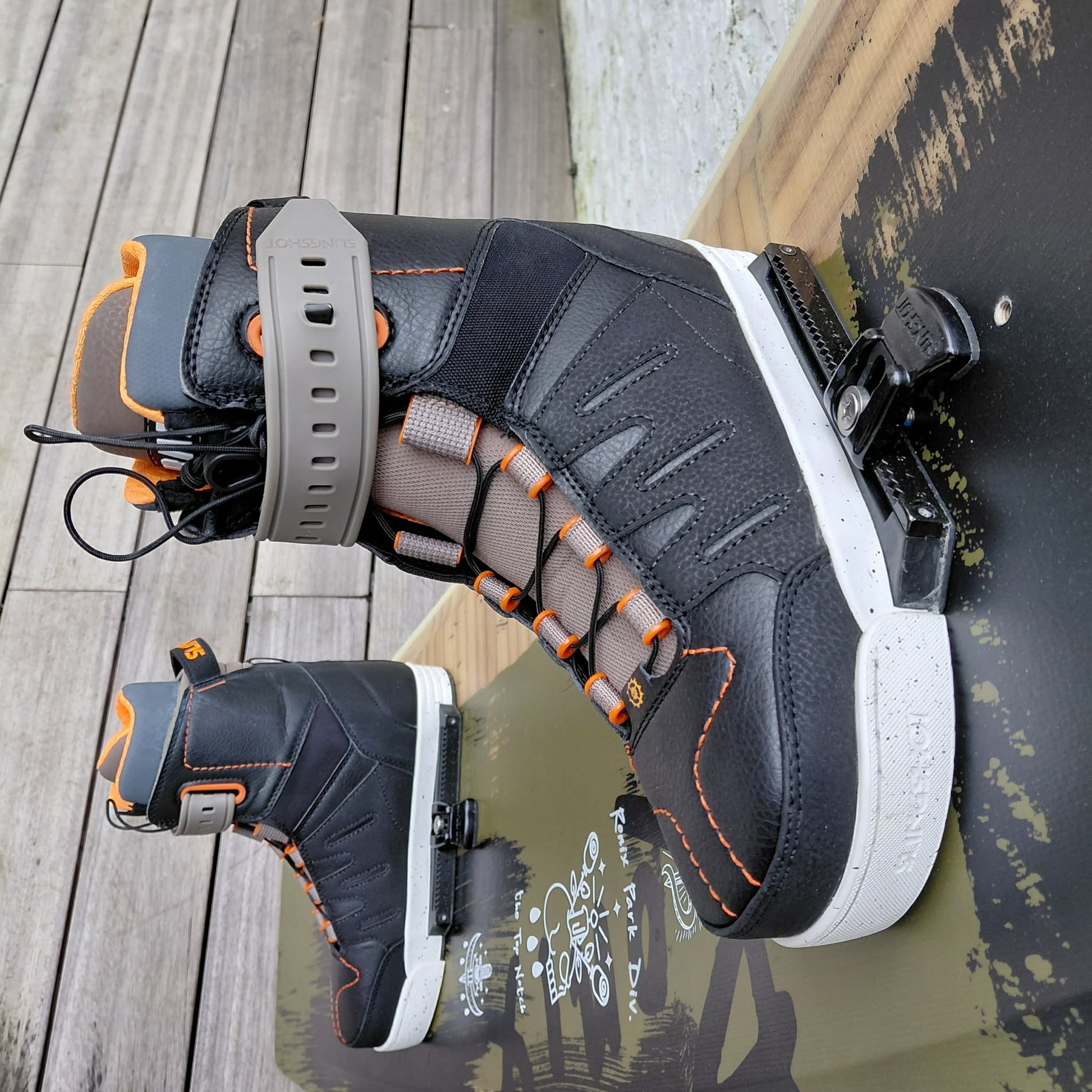 Lucie Cuvelier Ronix Top Notch Pro All Over Flex Wakeboard 143cm + 2020 SLINGSHOT Rad Wake Boots US7/EU39 USED | 22 - Bundles (GRADE A)