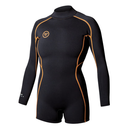 Ride Engine Women's Sensor 2mm Back Zip Long Sleeve Springsuit - Long Arm / Back-zip