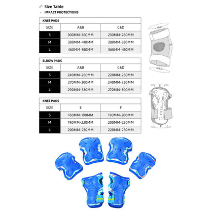 Micro Impact knee, wrist, and elbow protectors for children - Knee & Elbow Pads