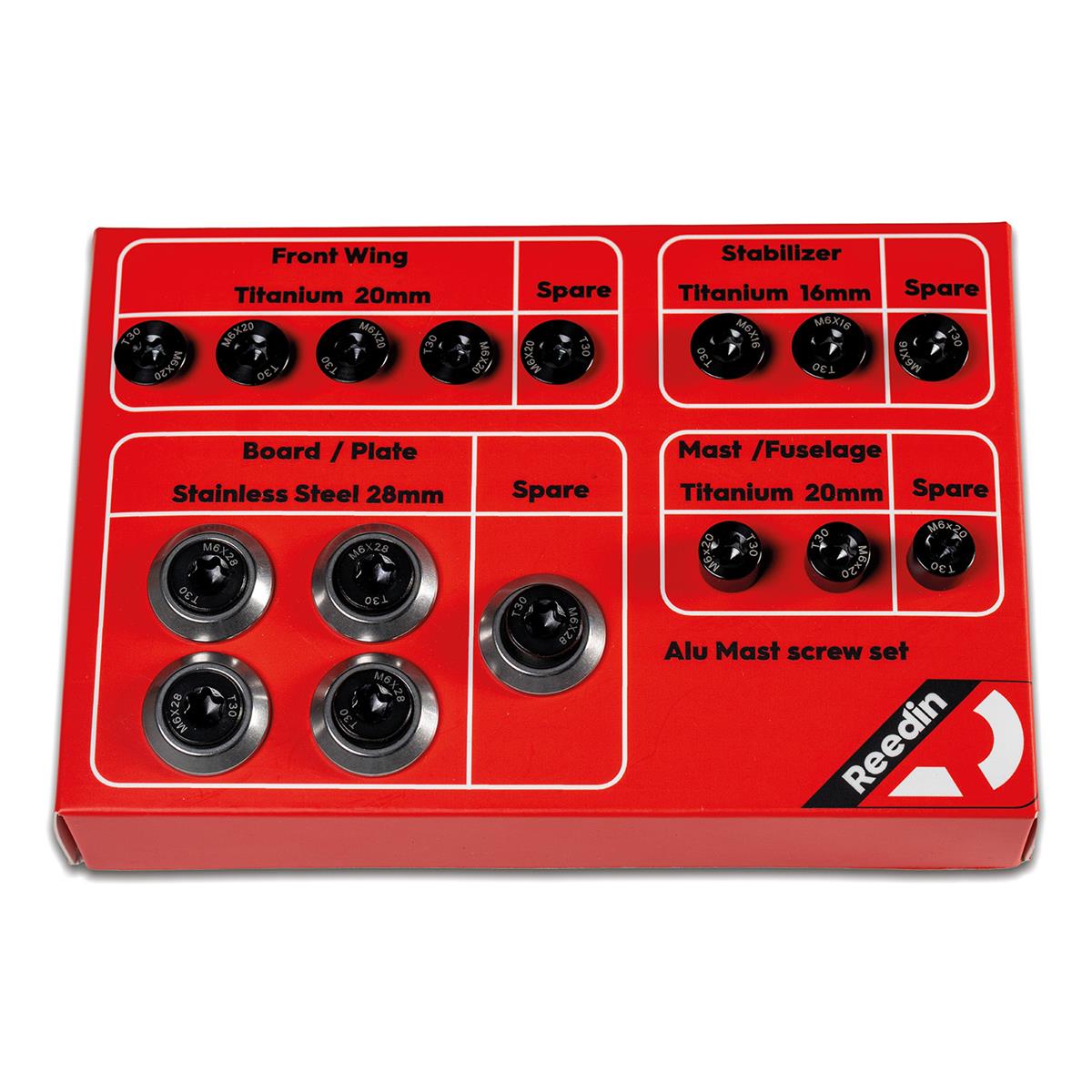 Reedin FlightAttendant Baseplate T-nut screw set Aluminium