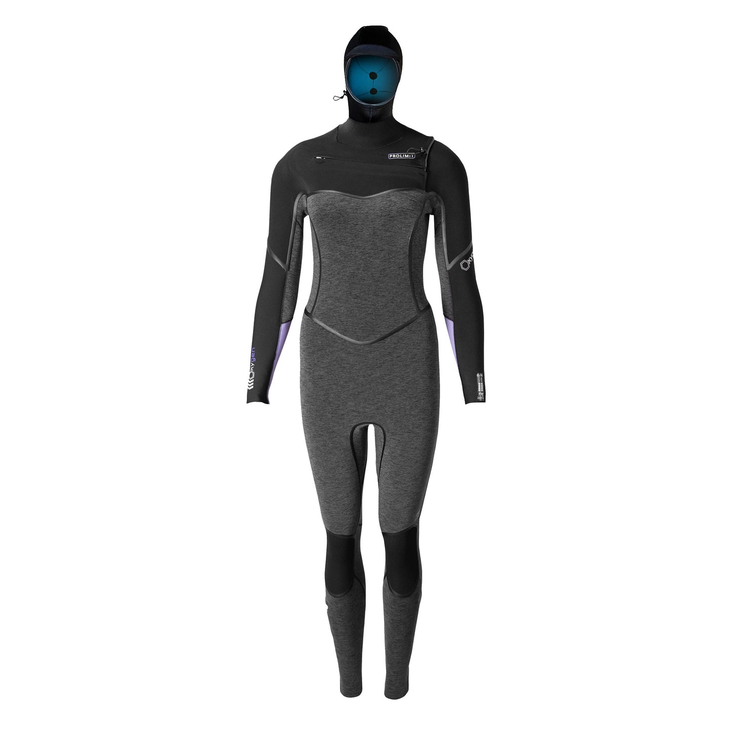 Prolimit Oxygen Steamer Hooded 6/4 Thermal Rebound - FTM - Hooded Fullsuit / Back-zip