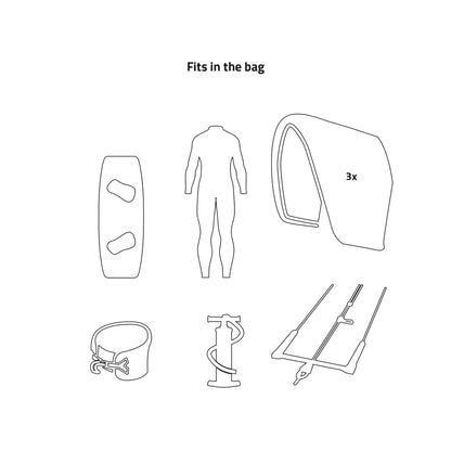 Prolimit Kitesurf Boardbag Traveller Elite With Wheels - Boardbags (Wheels)