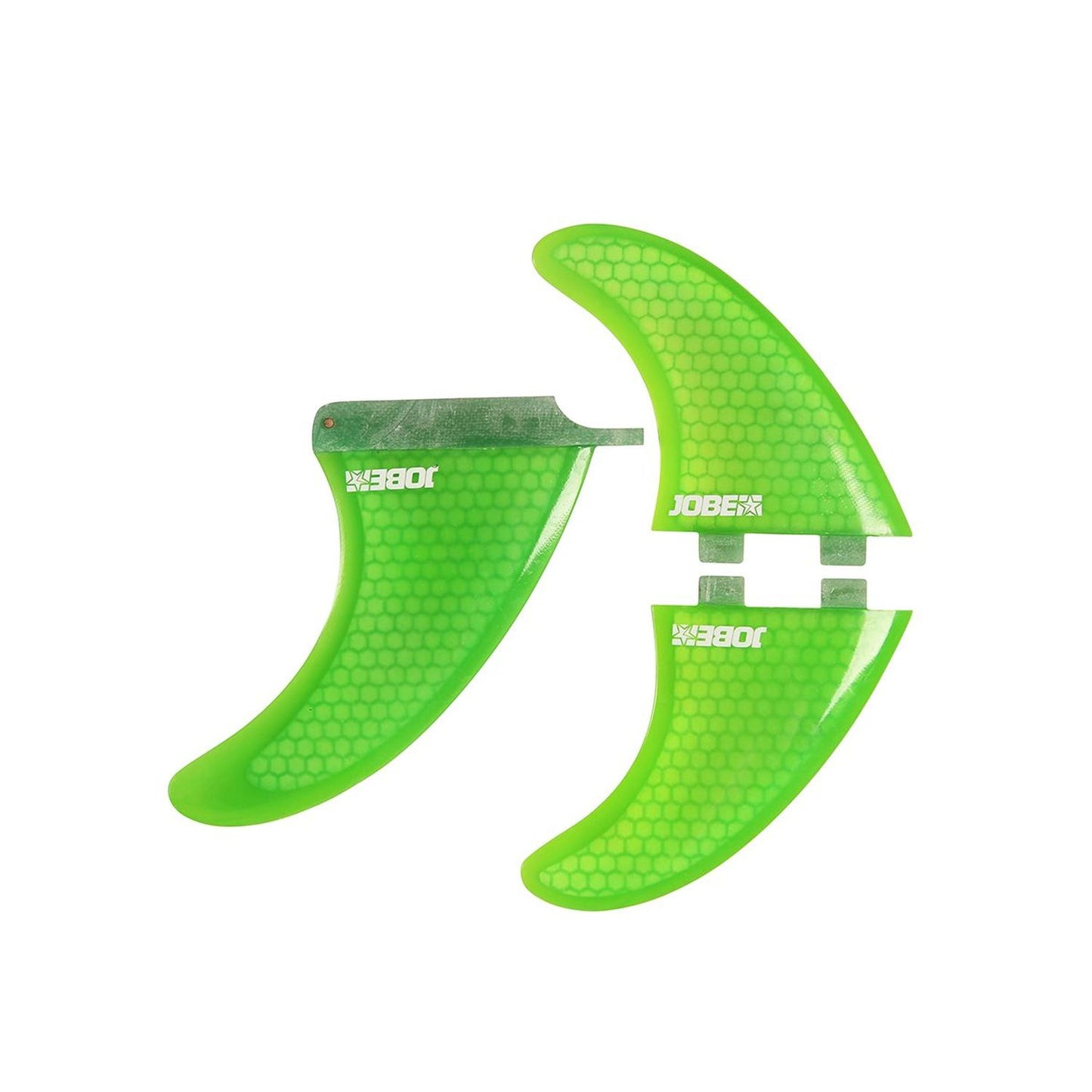 Jobe 6" Honeycomb Fin Set (3) Green - SUP Fins