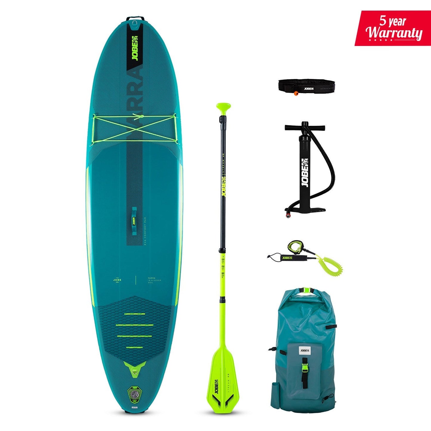 Jobe Yarra 10.6 Inflatable Paddle Board Package - SUP Packages