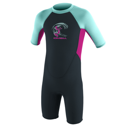O'Neill Toddler Reactor-2 2mm Back Zip S/S Spring - Girls - Short Arm / Back-zip