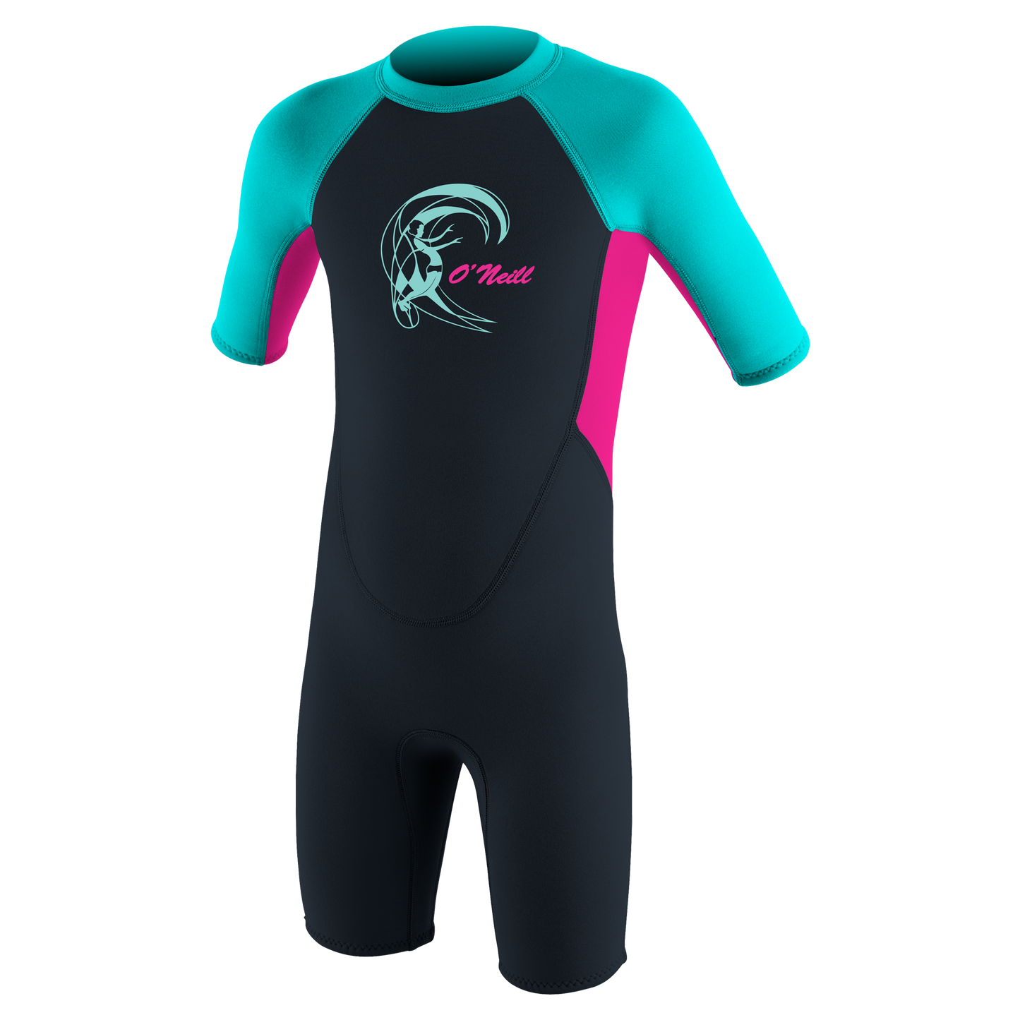O'Neill Toddler Reactor-2 2mm Back Zip S/S Spring - Girls - Short Arm / Back-zip