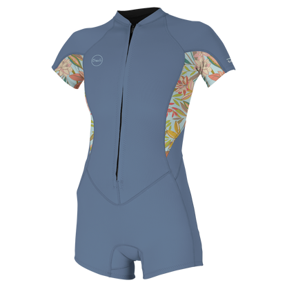 O'Neill Wms Bahia 2/1 Front Zip S/S Spring - Short Arm / Front-zip