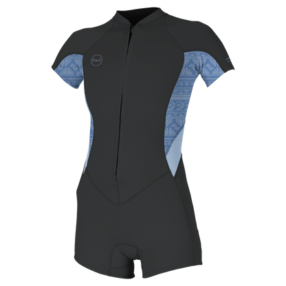 O'Neill Wms Bahia 2/1 Front Zip S/S Spring