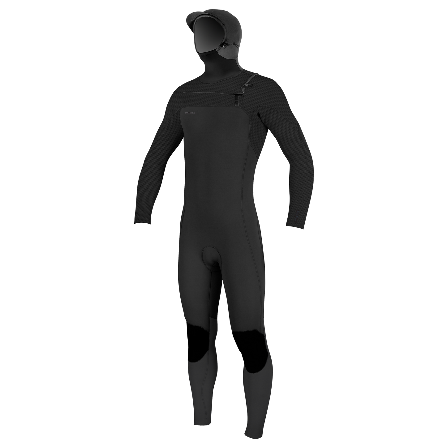 O'Neill Youth Hyperfreak 5/4+ Chest Zip w/Hood - Hooded / Fullsuits
