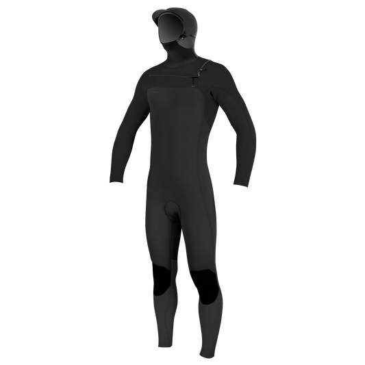 O'Neill Youth Hyperfreak 5/4+ Chest Zip w/Hood - Hooded / Fullsuits