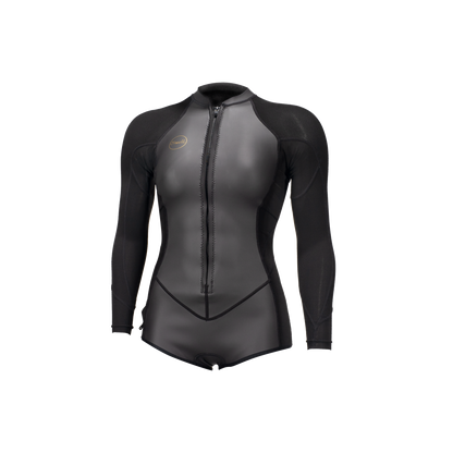 O'Neill Wms Bahia 2/1 Front Zip L/S Short Spring