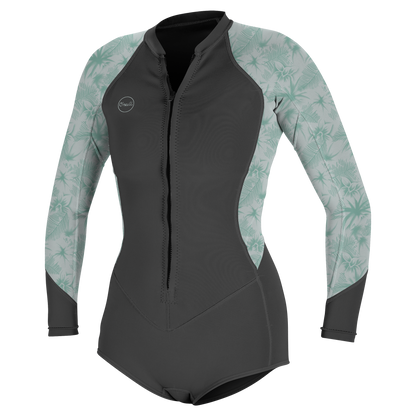 O'Neill Wms Bahia 2/1 Front Zip L/S Short Spring - Long Arm / Front-zip