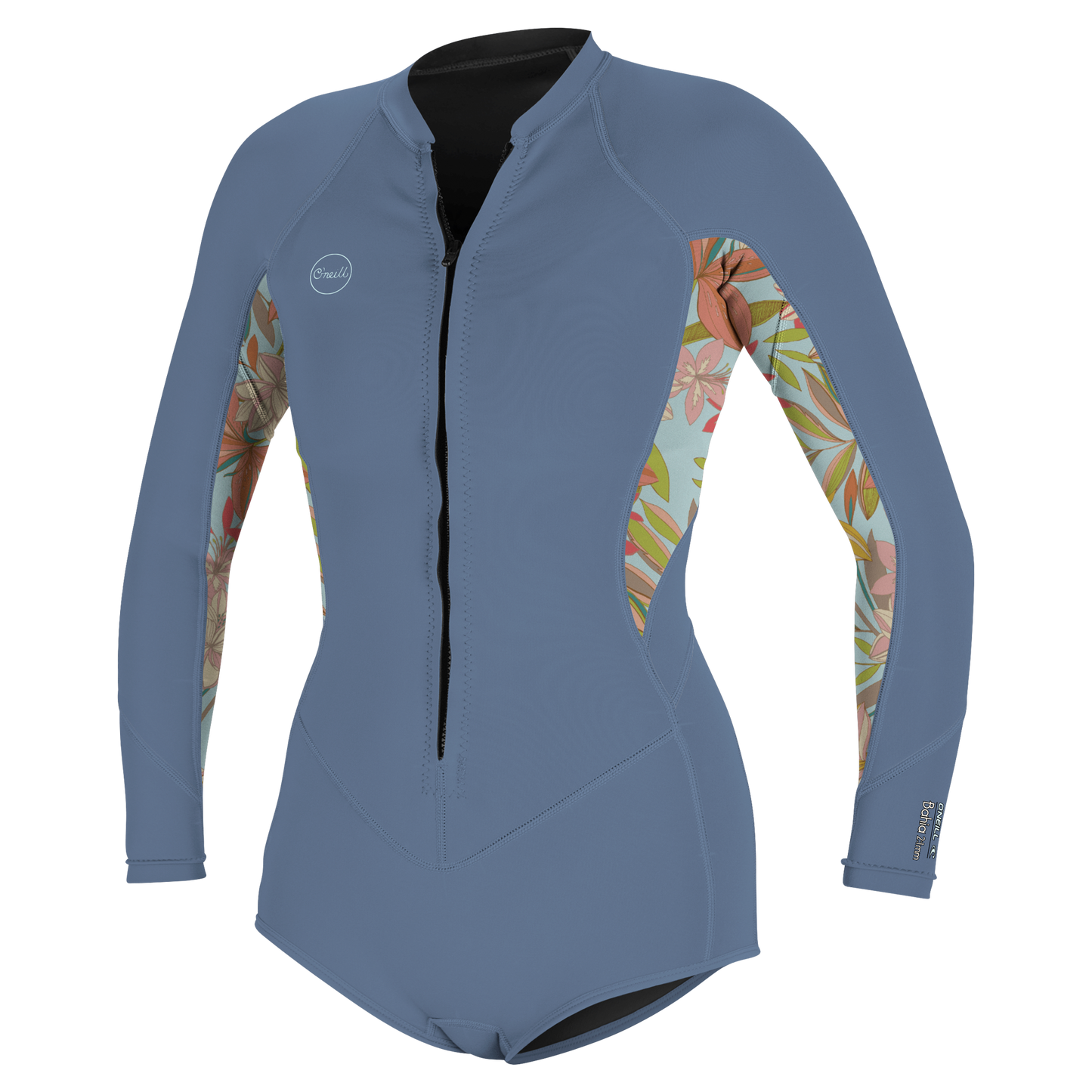 O'Neill Wms Bahia 2/1 Front Zip L/S Short Spring - Long Arm / Front-zip