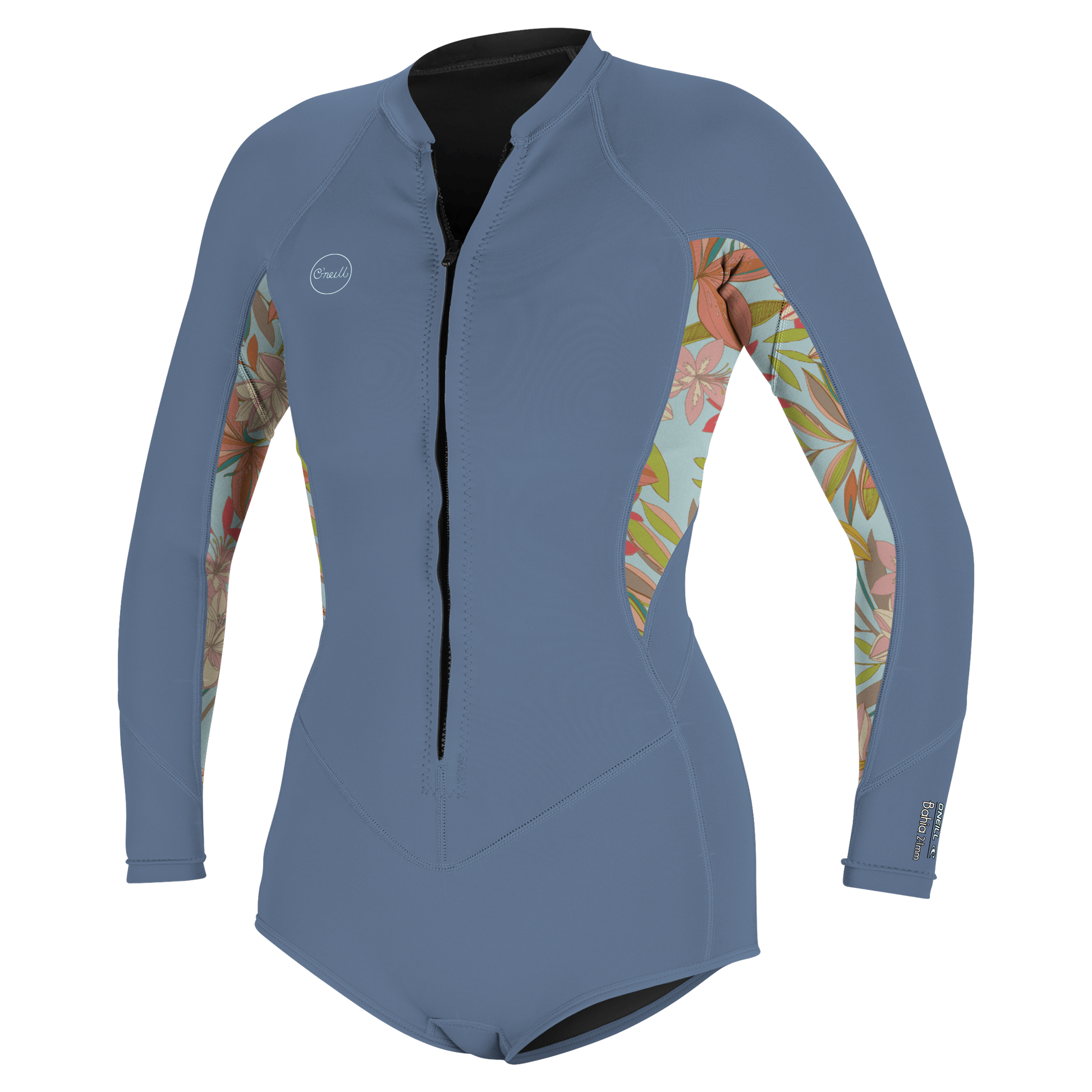 O'Neill Wms Bahia 2/1 Front Zip L/S Short Spring - Long Arm / Front-zip