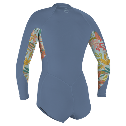 O'Neill Wms Bahia 2/1 Front Zip L/S Short Spring - Long Arm / Front-zip