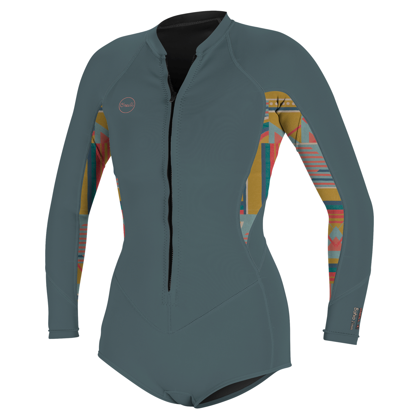 O'Neill Wms Bahia 2/1 Front Zip L/S Short Spring - Long Arm / Front-zip