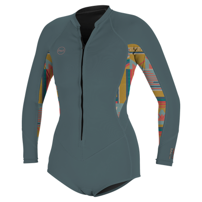 O'Neill Wms Bahia 2/1 Front Zip L/S Short Spring - Long Arm / Front-zip
