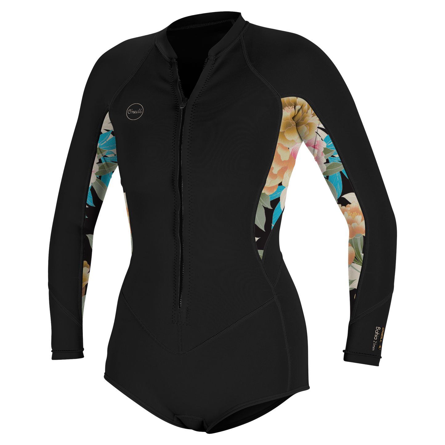O'Neill Wms Bahia 2/1 Front Zip L/S Short Spring - Long Arm / Front-zip