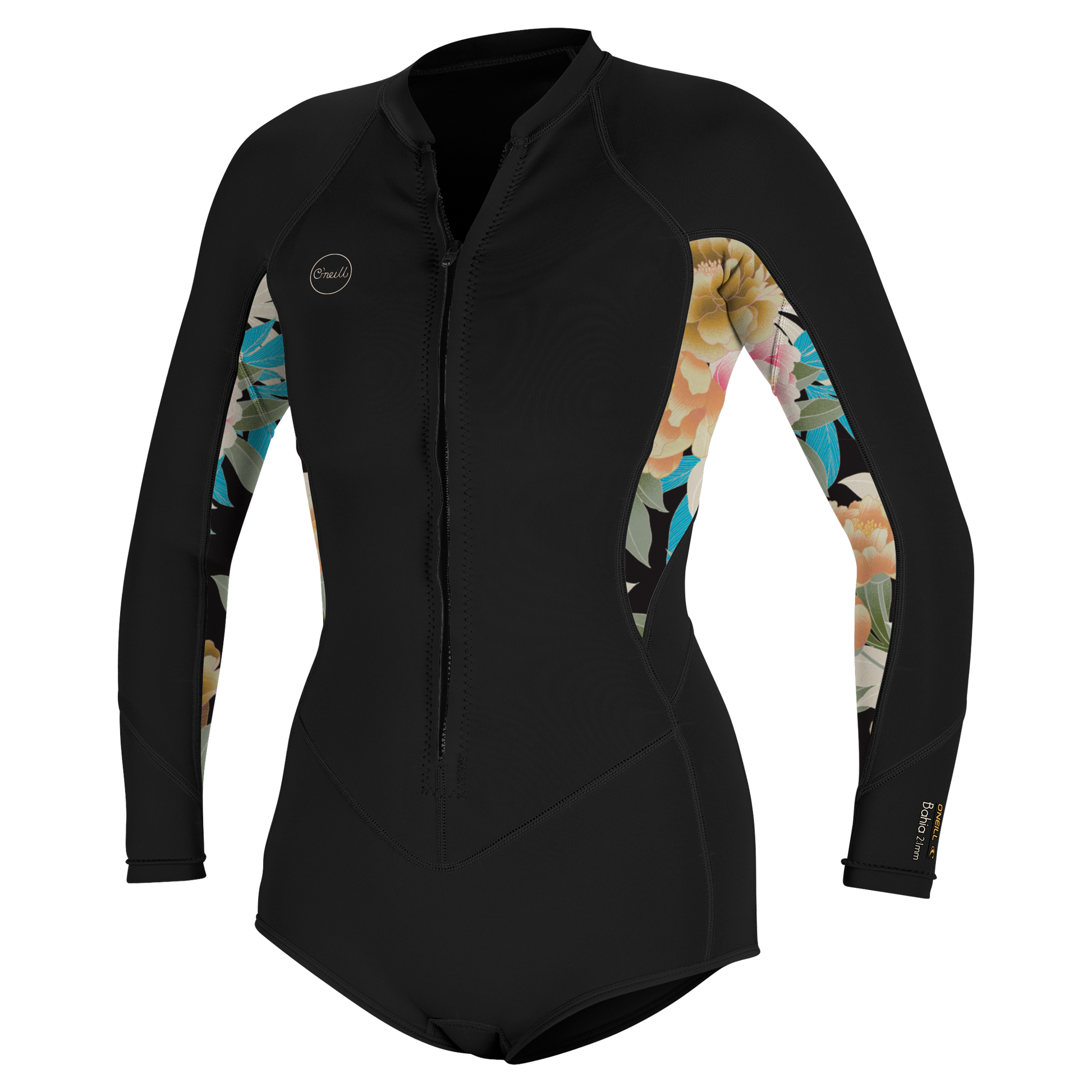 O'Neill Wms Bahia 2/1 Front Zip L/S Short Spring - Long Arm / Front-zip