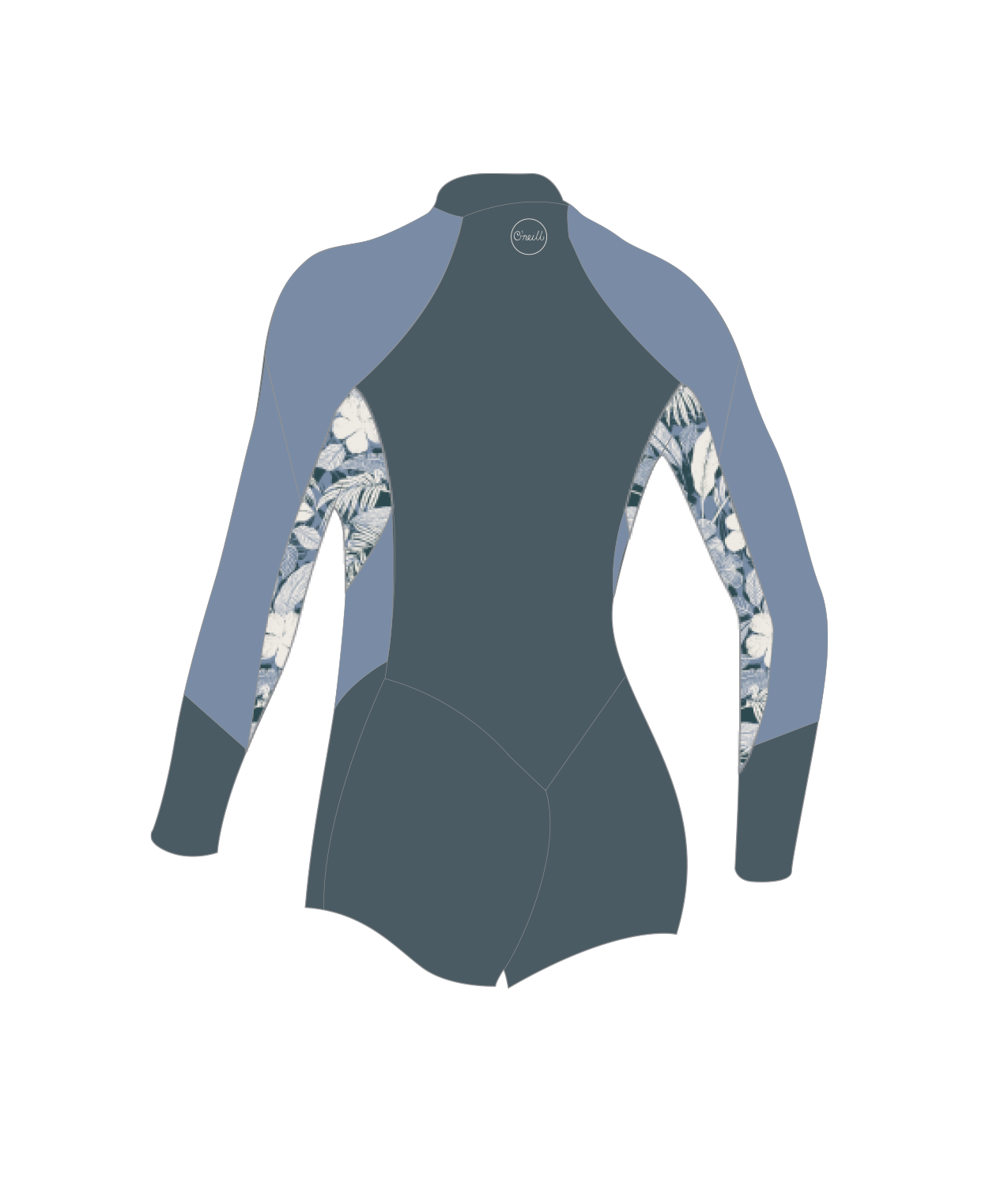 O'Neill Wms Bahia 2/1 Front Zip L/S Short Spring - Long Arm / Front-zip