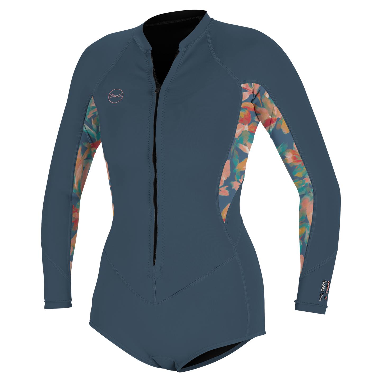 O'Neill Wms Bahia 2/1 Front Zip L/S Short Spring - Long Arm / Front-zip