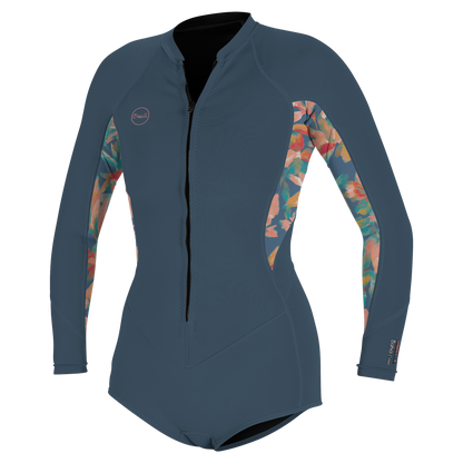 O'Neill Wms Bahia 2/1 Front Zip L/S Short Spring - Long Arm / Front-zip