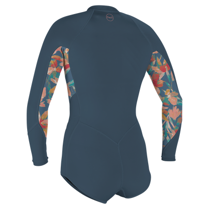 O'Neill Wms Bahia 2/1 Front Zip L/S Short Spring - Long Arm / Front-zip