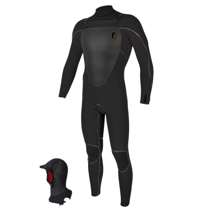 O'Neill Mutant Legend 5/4 Chest Zip W/Hood Full