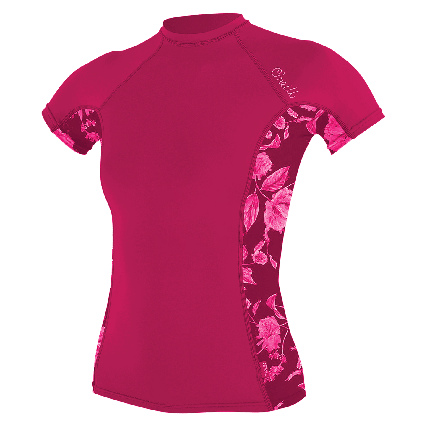 O'Neill Wms Side Print S/S Rash Guard - S/S Rash Guards