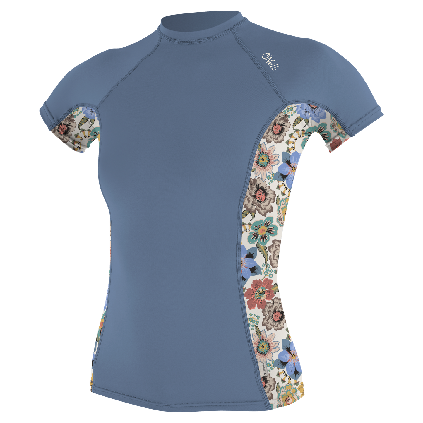 O'Neill Wms Side Print S/S Rash Guard - S/S Rash Guards