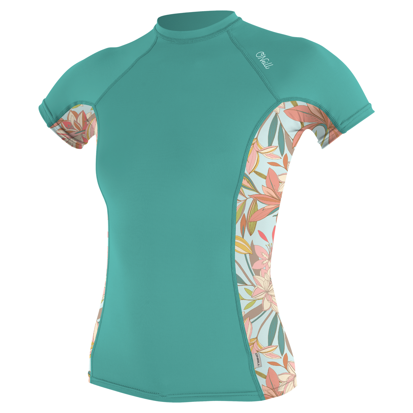 O'Neill Wms Side Print S/S Rash Guard - S/S Rash Guards