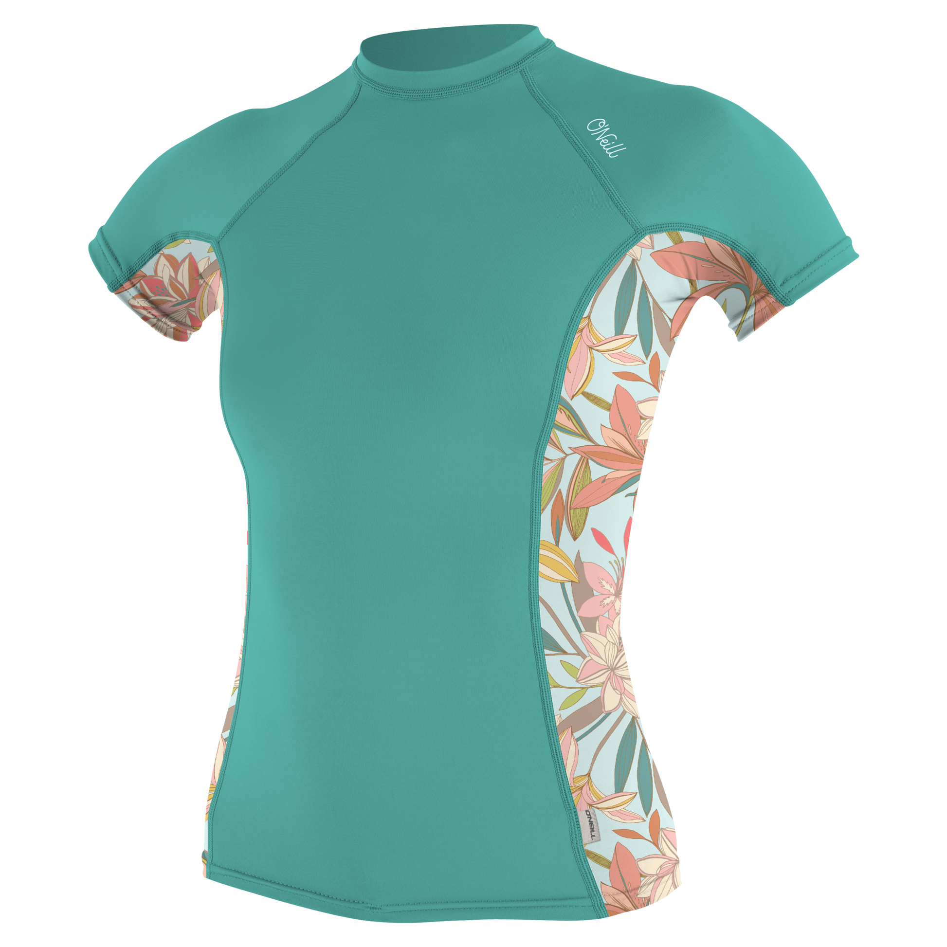O'Neill Wms Side Print S/S Rash Guard - S/S Rash Guards