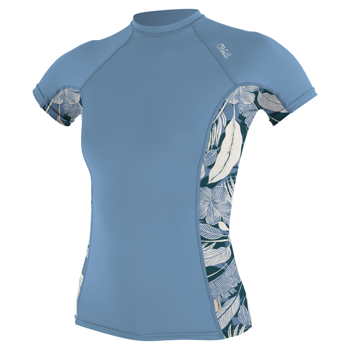O'Neill Wms Side Print S/S Rash Guard - S/S Rash Guards