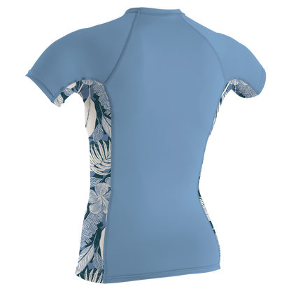 O'Neill Wms Side Print S/S Rash Guard - S/S Rash Guards