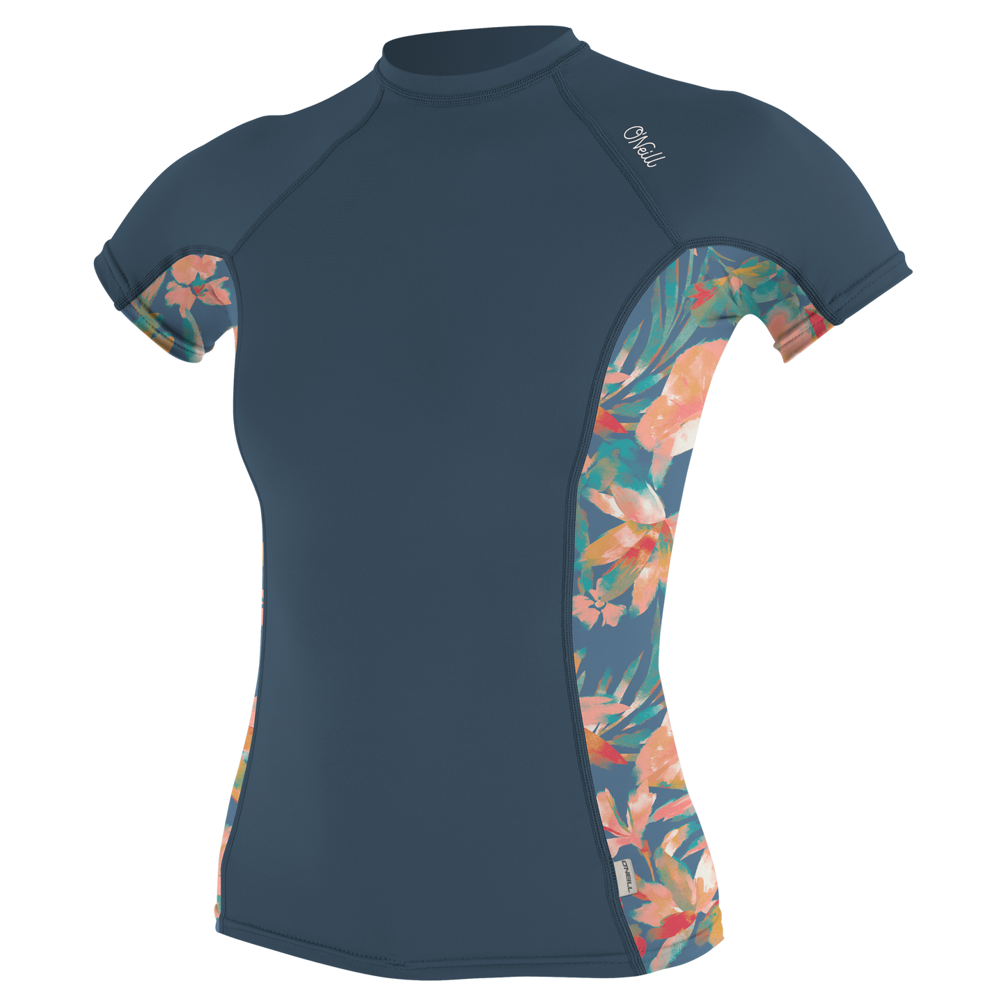 O'Neill Wms Side Print S/S Rash Guard - S/S Rash Guards