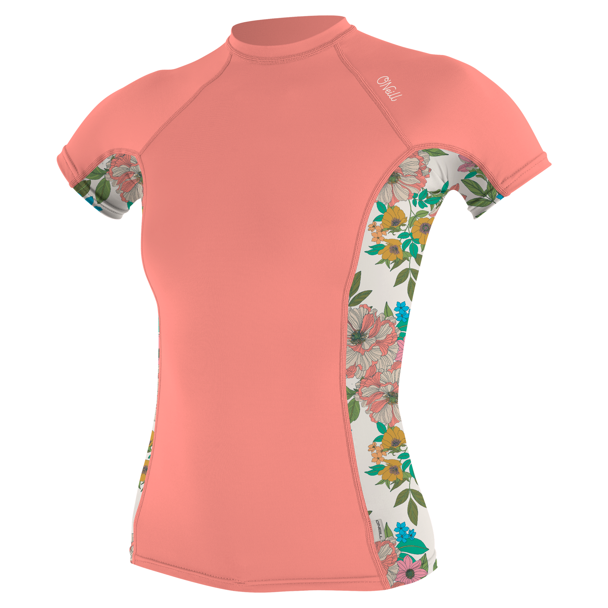 O'Neill Wms Side Print S/S Rash Guard - S/S Rash Guards