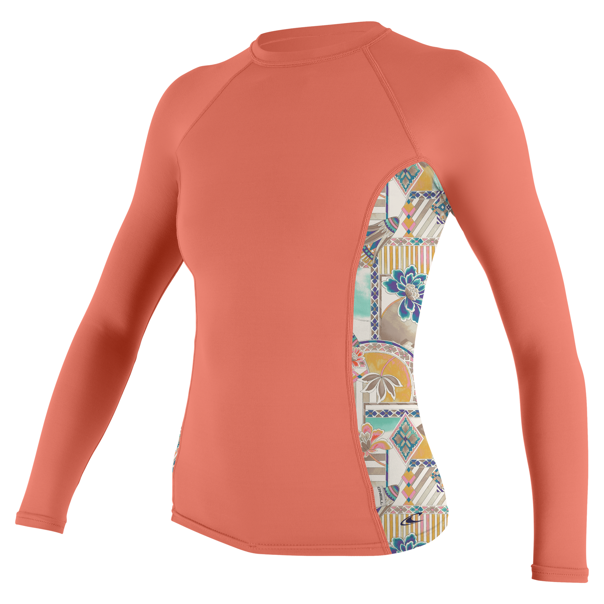 O'Neill Wms Side Print L/S Rash Guard - L/S Rash Guards
