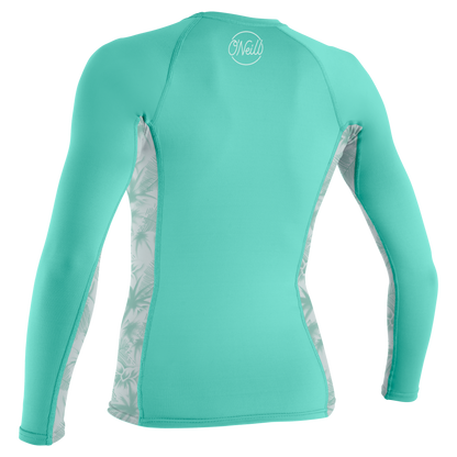 O'Neill Wms Side Print L/S Rash Guard - L/S Rash Guards